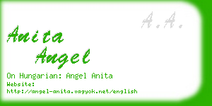 anita angel business card